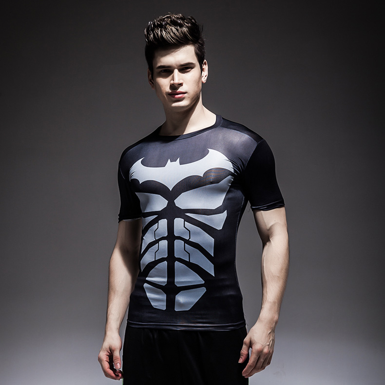 Superhero Dark Knight Compression Shirts Men | Wishining