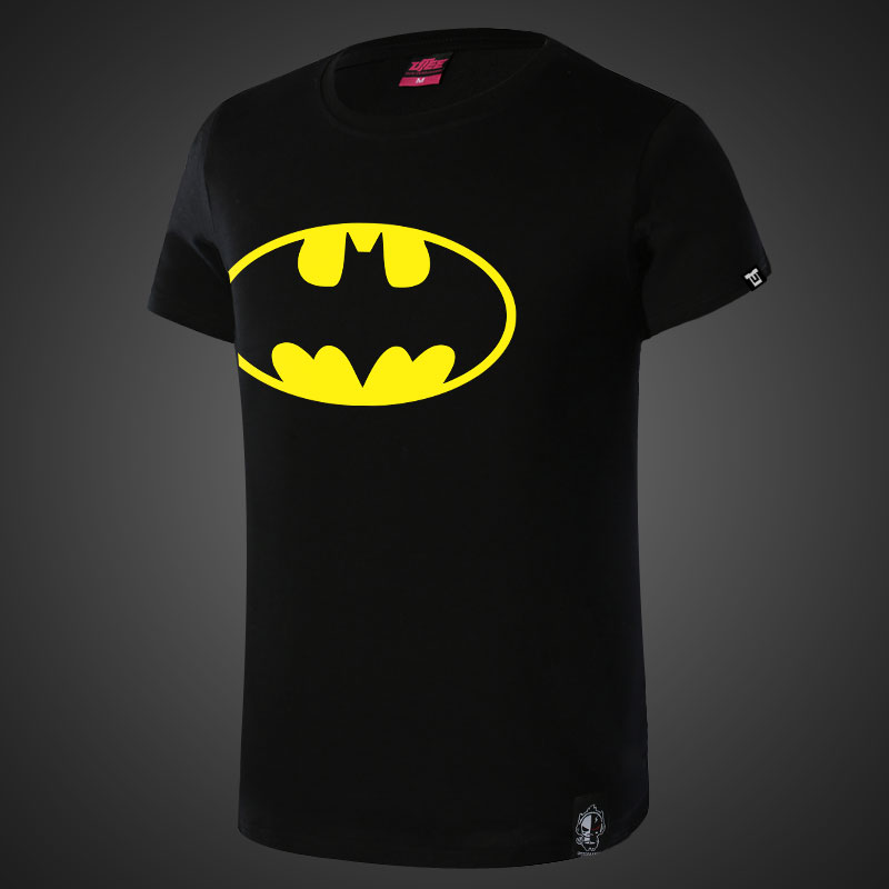 Black Batman Logo T-shirt Marvel Superman Tees | Wishining