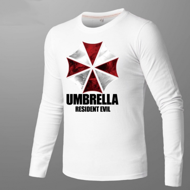 Resident Evil Umbrella T-shirt Men White Shirts