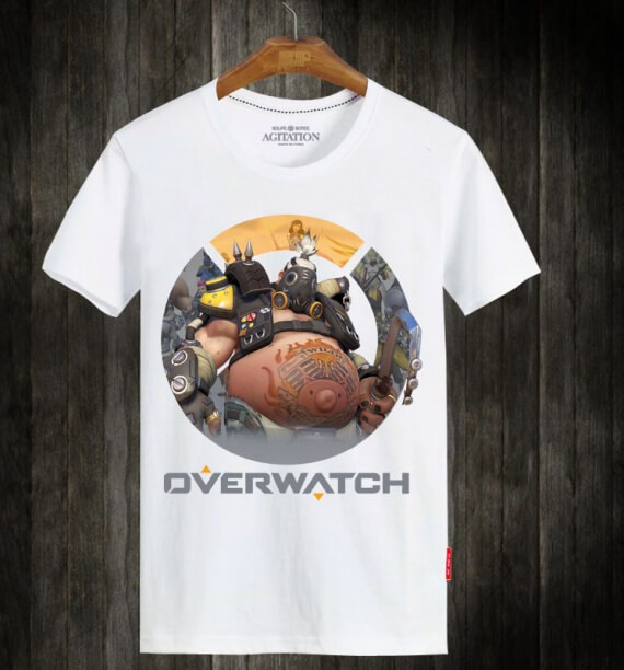 Overwatch Gaming Hero Shirts Roadhog Short Sleeve Tee 