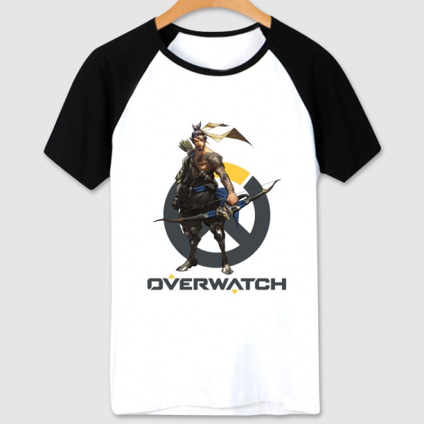 Overwatch Game T-shirts Blizzard Hanzo Hero Tshirts For Male Female