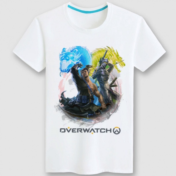 Blizzard Overwatch Genji Tee Shirt Unisex white T-shirts