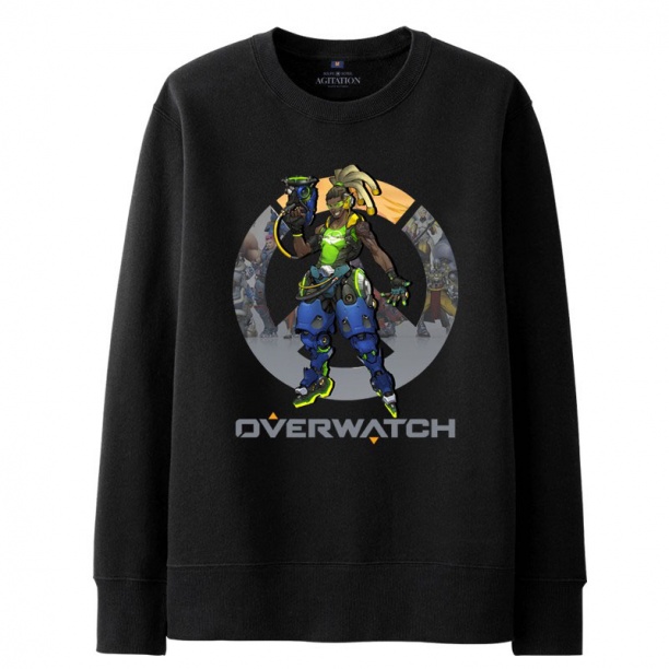 Blizzard Overwatch lucio Hoodie For Mens black Sweatshirt