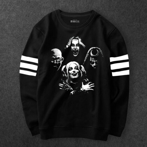 Suicide Squad Character Sweat Shirts Boys black Hoody