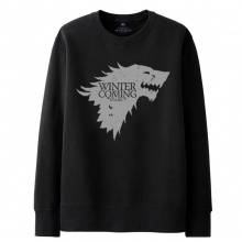Game of Thrones House Stark Wolf Sweatshirt  Black Mens Hoodie Gifts