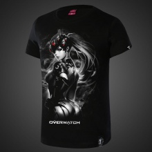 Widowmaker Overwatch Hero Tees 4XL Black Tshirt For Mens