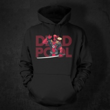 Cool Marvel Deadpool Hoodie Mens Black 3xl Superhero Sweatshirt