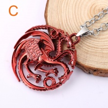 The Game Of Thrones Three-Headed Dragon Necklaces House Targaryen Gift