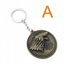 Game Of Thorns Wolf Keychains House Stark Gifts 