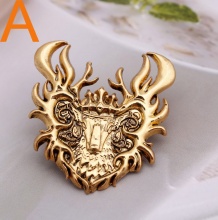 The Song Of Ice And Fire Flame Stag Brooch Baratheon Jewelry