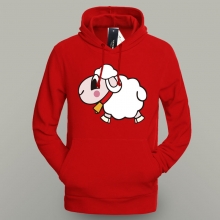 Cute Lamb printed Sweat Shirt for young teenagers outerwear Coat for winter plus zize casual style