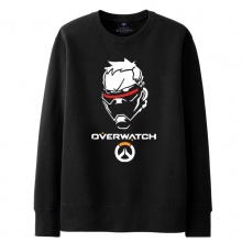 Overwatch Blizzard Soldier 76 Sweat Shirts Mens black Hoodie