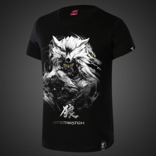 Darkness Overwatch Hanzo Tees For Men Black T-shirts