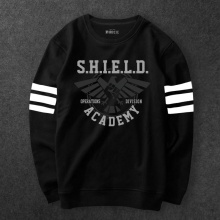 Marvel Agents Of Shield Logo Sweat Shirts Men black Agent Shield Hoody