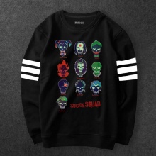 Suicide Squad Cartoon Avatar Sweatshirts black Hoodie For Young