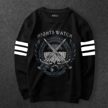 Night Watch Sweat Shirt Mens Black A Song Of Ice And Fire Hoodies