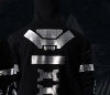 2016 New Blizzard Overwatch Reaper Cosplay Hoodies OW Game Hero Black Zip Up Full Face Cosplay Sweatshirt