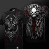 Quality Blizzard Overwatch Reaper T-shirt Black OW Cosplay Tee Shirts