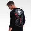 Cool Overwatch Gothic Version Reaper Tshirts Blizzard Long Sleeve Black Tees