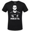 Spain Soccer Star Iniesta Army Green Tshirts
