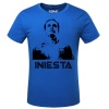 Andres Iniesta Red Tshirts For Mens