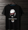 Overwatch Soldier 76 Tees Black T-Shirts 