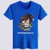 Lovely Overwatch Mei Tshirts Black OW Hero Tees For Boys Girls