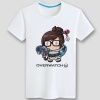 Lovely Overwatch Mei Tshirts Black OW Hero Tees For Boys Girls