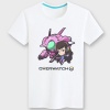 Blizzard Overwatch D.Va Character Shirts Black Couple T-shirts