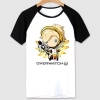 White Blizzard Overwatch Mercy T-Shirt Cartoon Design