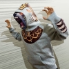 Fashion bear themed male Hoodies relaxation outerwear coat sport suit for mens