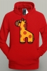 Casual Cute Giraffe Printed Outwear Coat Men&#039;s Hoodies For Spring Top Quality 
