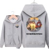 Over Watch Torbjorn Hoodie For Boys Gray Sweater