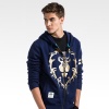 World of Warcraft Alliance Logo Sweatshirts Boys Blue Zipper Hoodie