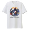 Overwatch Soldier 76 Tees Mens black T-shirt