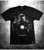 Darkness Design Marvel Superhero Iron Man Tees For Men Black T-shirts