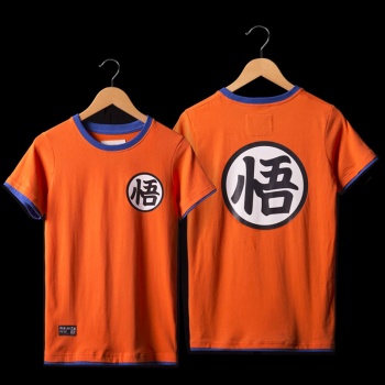 Dragon Ball Son Goku T-shirts Mens Orange Tee Shirt
