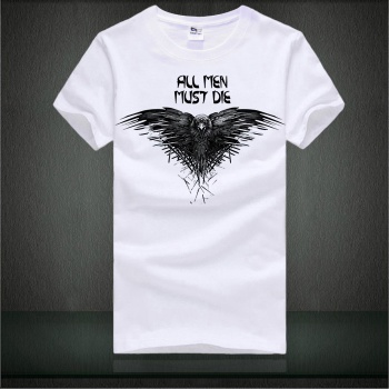 All Men Must Die Tshirts Song of Ice and Fire White T-shirts For Mens 