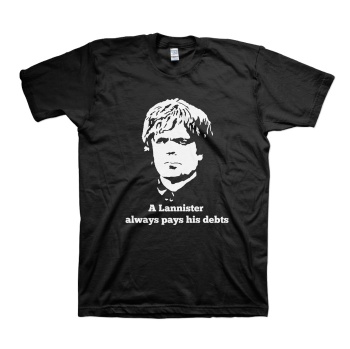  Dwarf Tyrion Lannister Black T Shirts