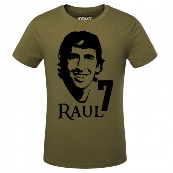 Army Green Raul Gonzalez ON.7 Tshirts For Mens