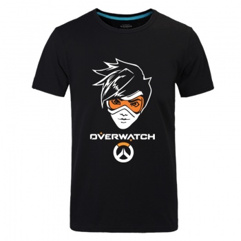 Cool Overwatch Tracer Unisex Black Tshirts