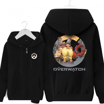 Over Watch Torbjorn Hoodie For Boys Gray Sweater