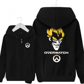 Overwatch Blizzard Junkrat Sweat Shirts Mens Black Hoodie