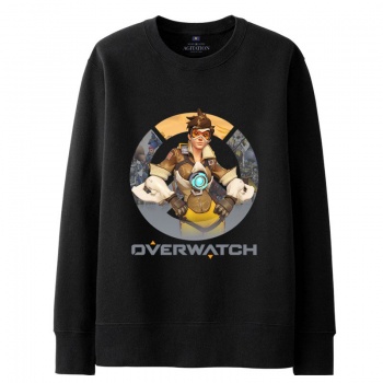 Overwatch Tracer Sweatshirt Mens black Hoodie