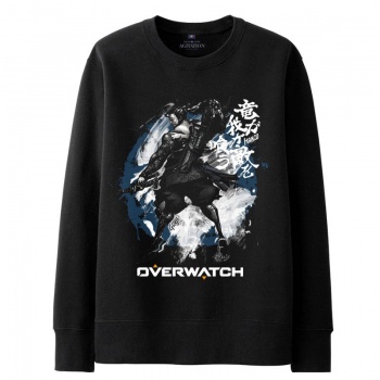 Over Watch Hanzo Hoodie For Boys White Sweater