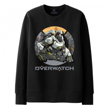 Overwatch Cs Mei Hoodie Men black Hooded Sweatshirts